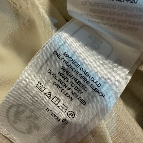 NWT Lauren Ralph Lauren ‘Women’s Shantung Wide-Leg Cargo Pants’ in Winter White - Picture 16 of 16